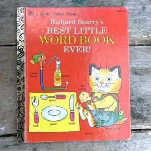 Vintage 1992 Golden Books Best Little Word Book Ever! Storybook